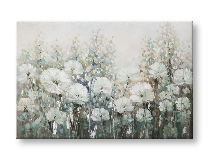 Quadri dipinti su tela FIORI di 1 pezzo CWFFL084 - 120x80 cm