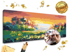 Dipingere con i numeri PREMIUM GOLD - Paesaggio pastello