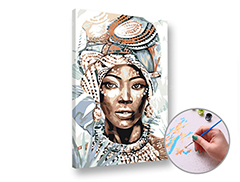 Dipingere con i numeri AFRICANA - Livello Medio 