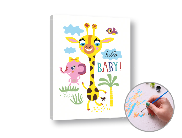 Dipingere con i numeri HELLO BABY - Level Starter 