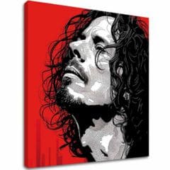Chris Cornell dipinto su tela - Rock Passion