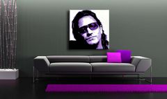 Dipinto a mano POP ART BONO-U2 100x100 cm