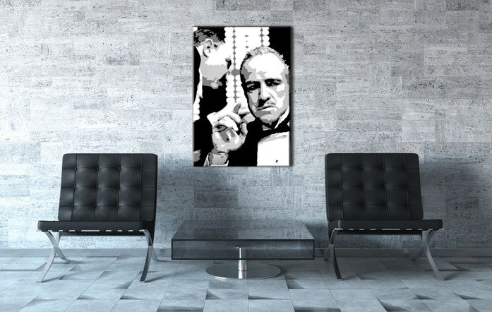 Dipinto a mano POP ART GODFATHER 60x80 cm