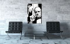 Dipinto a mano POP ART GODFATHER 90x120 cm