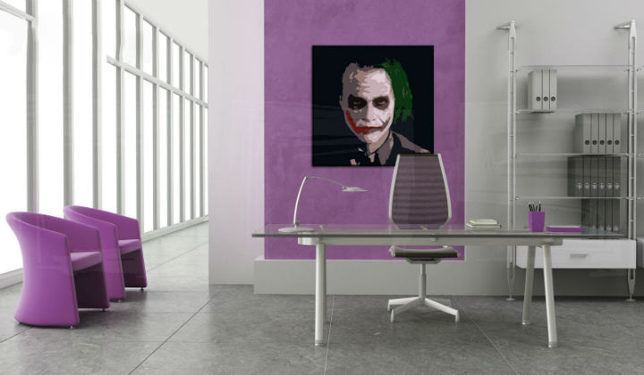 Dipinto a mano POP ART JOKER  100x100 cm