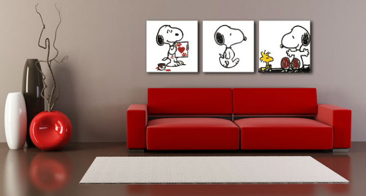 Dipinto a mano POP ART SNOOPY  150x50 cm