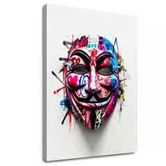 Immagine ANONYMOUS MASK | Tela italiana | dimensioni diverse
