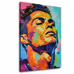 Immagine CRISTIANO RONALDO - Energia del vincitore | 100% originale dipinto ad acrilico
