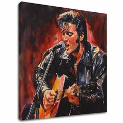 Immagine ELVIS PRESLEY - Icona sul palco | 100% originale dipinto ad acrilico