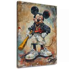 Immagine STREET MICKEY su tela | Dettagli in acrilico