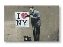 Immagine su tela STREET ART – BANKSY 80x120 cm