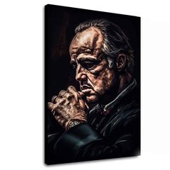 L'immagine Il Padrino: potere e rispetto | Tela italiana 100x150 cm
