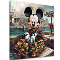 L'immagine su tela - Topolino in Luxus | dimensioni diverse
