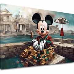 L'immagine su tela - Topolino ricco | dimensioni diverse