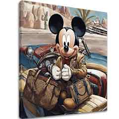 L'immagine sulla tela - Topolino in vacanza | dimensioni diverse