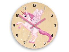 Orologio da parete per bambini Unicorno