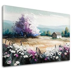Paesaggio su tela Un luogo pieno di segreti 40x50 cm