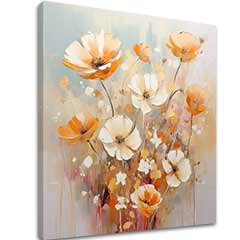 Peach Fuzz Paintings Delicata danza dei fiori | dimensioni diverse