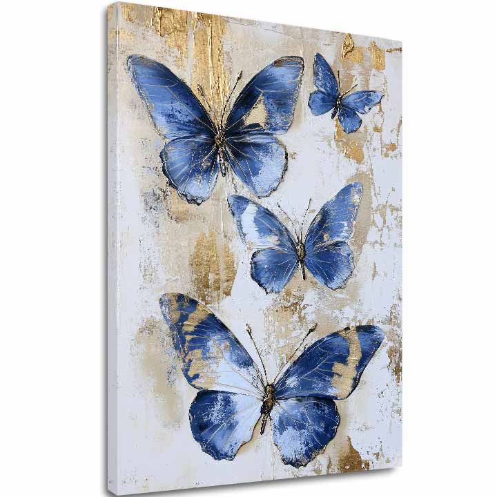 Pittura di farfalle Sussurro celeste - 100% originale dipinta con acrilico