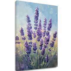 Pittura Lavanda che sussurra | Campi pieni di profumo | Dettagli in acrilico