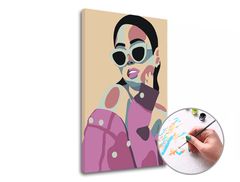 Pittura per numeri POSA FEMMINILE | difficoltà bassa