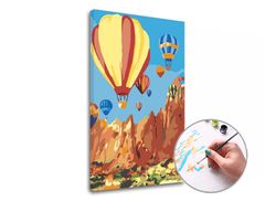 Pittura per numeri VOLARE IL PALLONE | difficoltà bassa