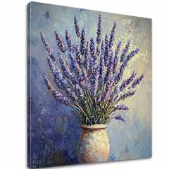 Pittura Sogno di lavanda | Camera provenzale | Dettagli acrilici