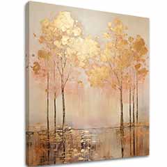 Pittura strutturata Camera d'oro sopra l'acqua - PREMIUM ART | dimensioni diverse