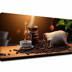 Quadri da caffè per cucina Aroma astratto | dimensioni diverse