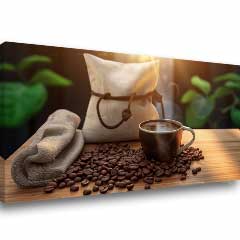 Quadri da caffè per la cucina Tempo di silenzio | dimensioni diverse