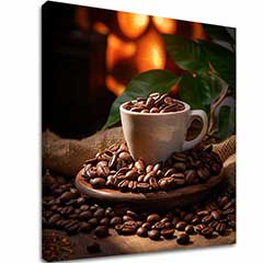 Quadri di caffè per la cucina Delizia tostata | dimensioni diverse