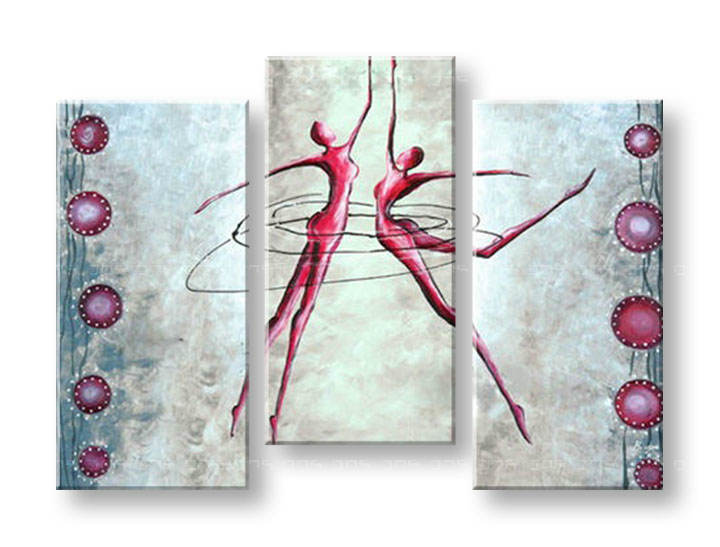 Quadri dipinti su tela LOVE di 3 pezzi NU0028E3