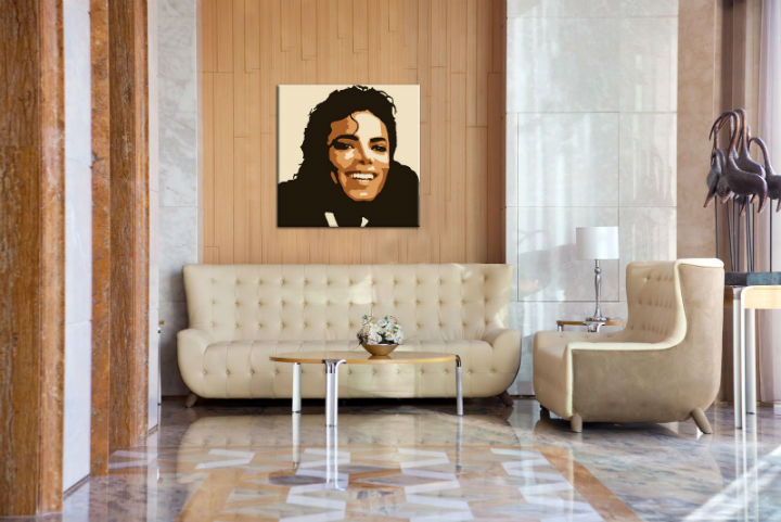 Quadri dipinti a mano Pop Art Michael Jackson mj6