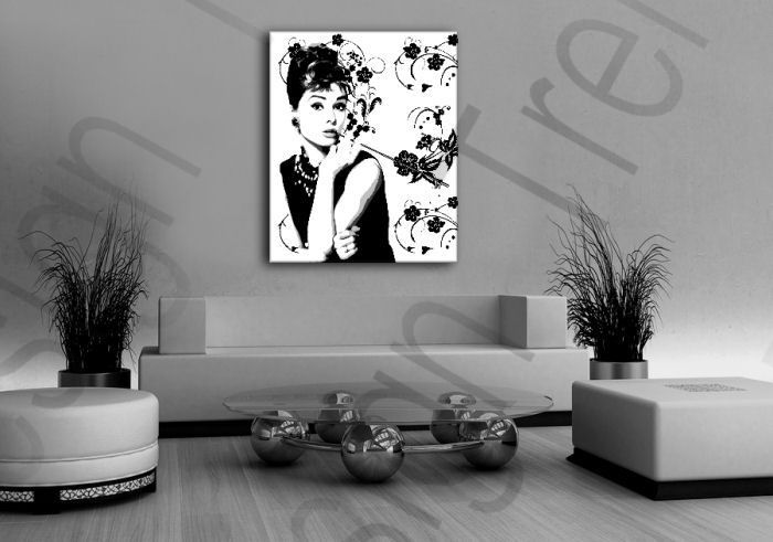 Quadri dipinti a mano Pop Art Audrey Hepburn ah4