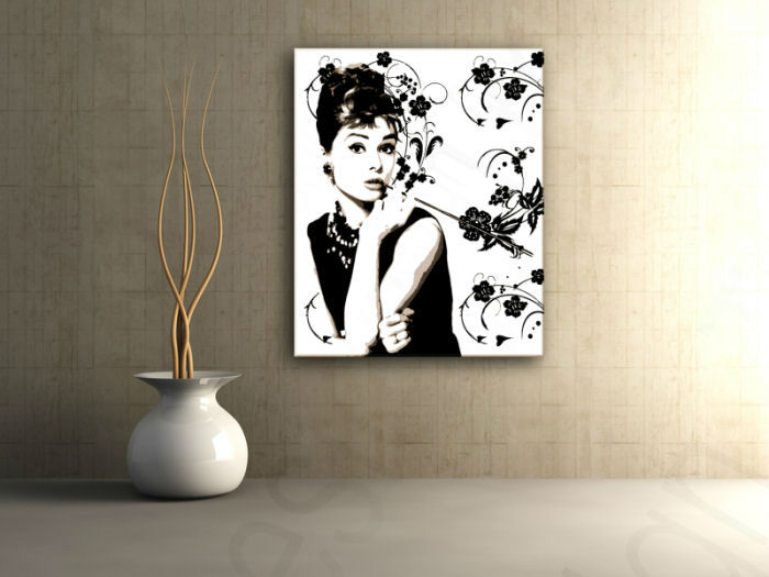 Quadri dipinti a mano Pop Art Audrey Hepburn ah6