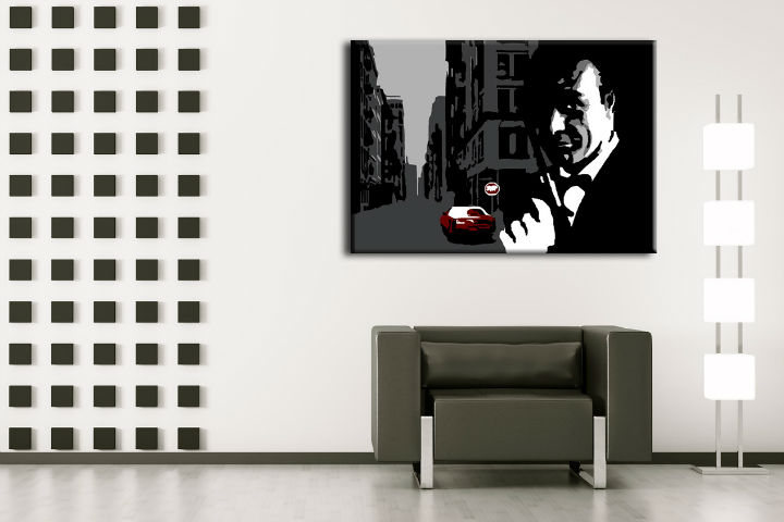 Quadri dipinti a mano Pop Art James Bond bond3