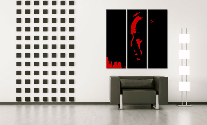 Quadri dipinti a mano Pop Art Marlon Brando di 3 pezzi gff