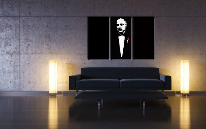 Quadri dipinti a mano Pop Art Marlon Brando di 3 pezzi gwr