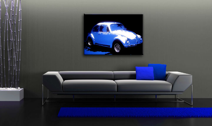Quadri dipinti a mano Pop Art Volkswagen Beetle k