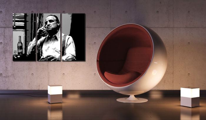 Quadri dipinti a mano Pop Art Marlon Brando di 3 pezzi mb2