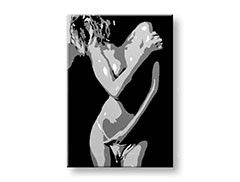 Quadri dipinti a mano Pop Art Nude Woman nak