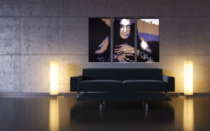 Quadri dipinti a mano Pop Art Ozzy Osbourne di 3 pezzi ozz