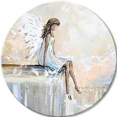 Quadri rotondi con acrilico Angel's Rest | dimensioni diverse