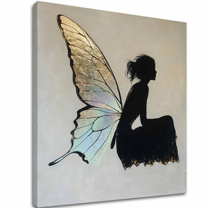 Quadro di farfalle fatate - 100% originale dipinto ad acrilico