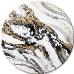 Quadro dipinto rotondo La storia della Terra | dimensioni diverse