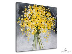 Riproduzione d'autore su tela FIORI Sconto 60 % 70x70 cm